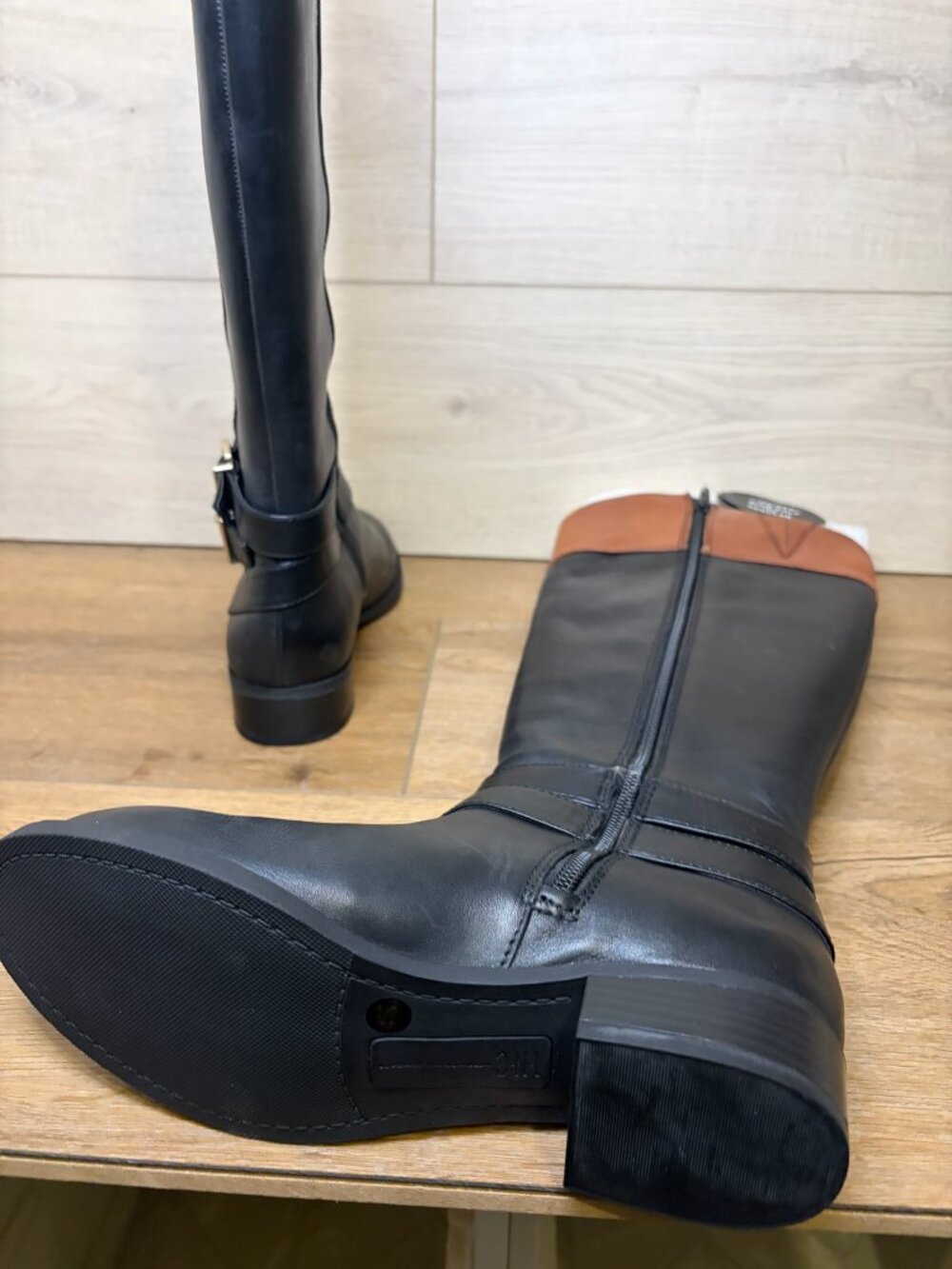 INC International Concepts Womens FrankII Riding Boots Leather Black Size 6M NWT - Picture 7 of 8